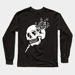 Rose Skull Long Sleeve T-Shirt